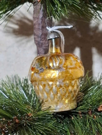 Oude Antiek Vintage Kerstbal 10049 Mandje
