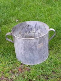 Oude Brocante Zinken Emmer Teil