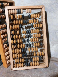 Oude Vintage Houten Telraam Abacus