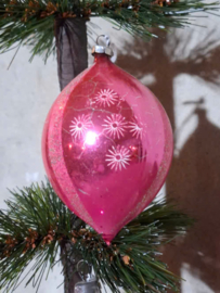 Oude Antiek Vintage Kerstbal 10418 Pegel