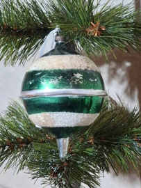 Oude Antiek Vintage Kerstbal 10207 Bal met Punt Shiny Brite Ufo