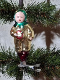 Oude Antieke Vintage Kerstbal 10095 USSR Jongetje