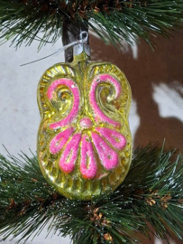 Oude Antieke Kerstbal 10417 Ornament