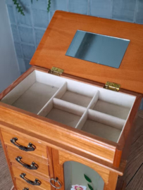 Oud Vintage Sieradenkastje Bijoux