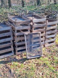 Oude Brocante Houten Aardappelkist Gaaskist Kist