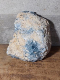 Cluster Geode Ruwe Celestien Blauwe Calciet - Edelstenen