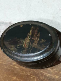 Oud Antiek Brocante Blik Kasteel