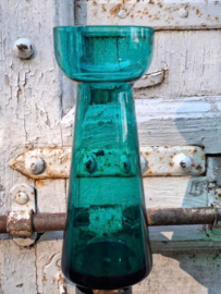 Oude Antiek Glazen Hyacintglas Hyacint Vaasje Leerdam