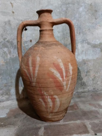 Oude Antieke Turkse Terracotta Oliekruik Olie Kruik Amfora