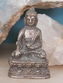 Oude Vintage Koperen Boeddha Boeddhisme Shakyamuni Mudra