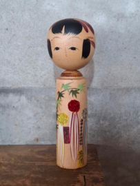 Oude Vintage Japanse Kokeshi Houten Pop Doll Toogatta