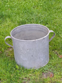 Oude Brocante Zinken Emmer Teil