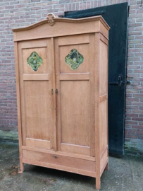 Oude Antiek Brocante Linnenkast Kledingkast Kast Art Deco