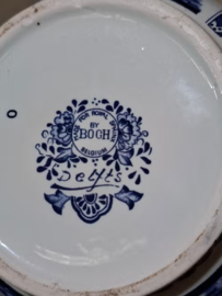Oude Vintage Grote Delfts Blauw Boch Vaas Royal Sphinx