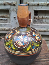 Oude Antiek Vintage Waterkruik Kruik Aardewerk Bulgarije