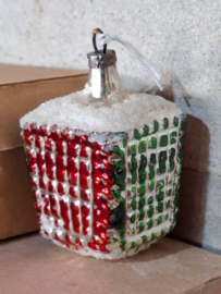 Oude Antieke Kerstbal 8016 Lampion