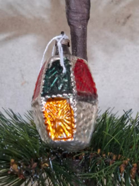 Oude Antiek Vintage Kerstbal 8947 Lampion