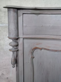 Oude Antieke Eiken Biedermeier Meidenkast Dressoir