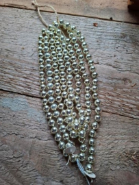 Oude Antieke Kerstbal 8418 Kralenslinger Kralenketting Kralen Slinger Zilver