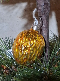 Oude Antiek Vintage Kerstbal 10252 Walnoot