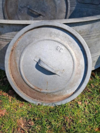 Oude Vintage Zinken Los Deksel