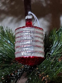 Oude Antieke Vintage Kerstbal 8625 Lampion