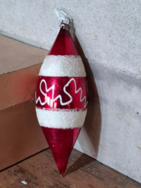 Oude Antiek Vintage Kerstbal 8053 Pegel