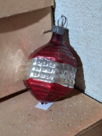 Oude Antieke Vintage Kerstbal 8225 Lampion Feathertree mini