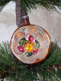 Oude Antiek Vintage Kerstbal 9886 Deukbal