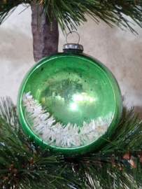 Oude Antiek Vintage Kerstbal 9890 Deukbal