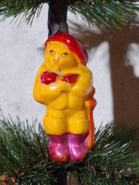 Oude Antiek Vintage Kerstbal 10261 USSR Gelaarsde Kat