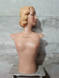 Oude Franse Buste Champs Elysees Paris Mannequin Lingerie