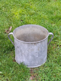 Oude Brocante Zinken Emmer Teil