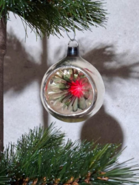 Oude Antieke Kerstbal 8514 Ajeko Deukbal Zonnetje