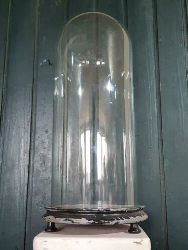 Bakkerij adviseren gerucht Oude Antiek Brocante Stolp Globe met Houten Onderbord | Oude Antieke Glazen  Stolpen Globes | Aan de Punt
