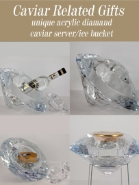 Diamond Perspex Caviar Server