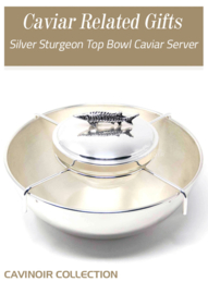 Silver Sturgeon Top Bowl Caviar Server