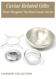 Silver Sturgeon Top Bowl Caviar Server