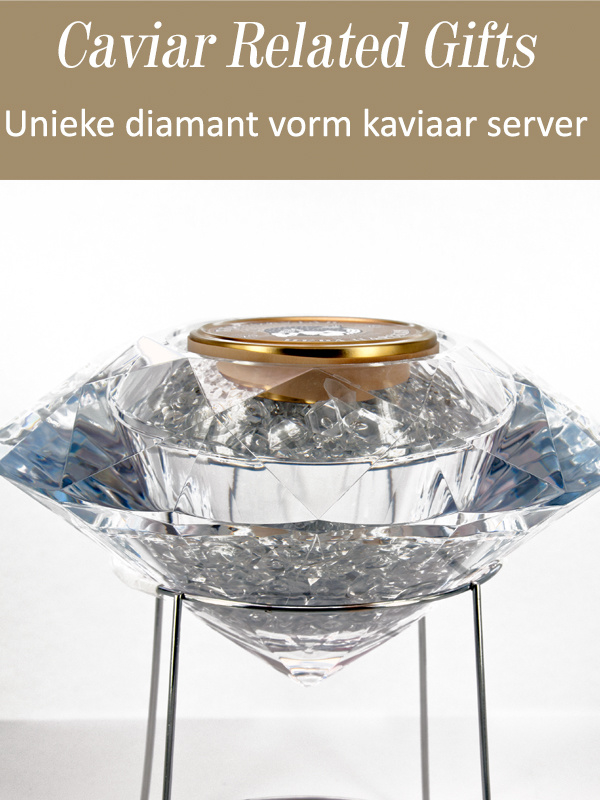 Diamond Perspex Caviar Server