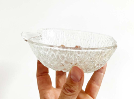 Set van 6 glazen vintage appel schaaltjes. Retro kommetjes