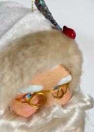 Vintage kerstman voor in de boom. Retro kerstversiering, Santa Claus