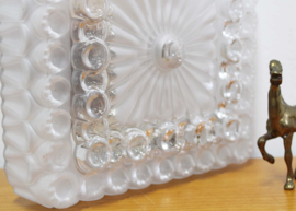 Art Deco stijl plafond / wand lamp. Vintage plafonnière van dik glas, Leuchten?