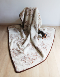 Zware wollen vintage deken. Warme retro sprei / plaid - Anti Reuma