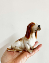 Vintage beeldje - Basset Hound, Peñatal Segovia.  Keramieken retro honden beeld