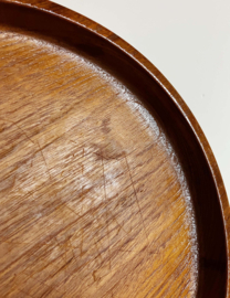 Lage Scandinavische vintage schaal - Kay Bojesen. Teakhouten retro bord / dienblad
