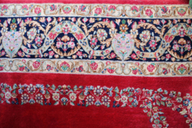 XXL Vintage Perzisch kleed, Kirman/Kerman. Groot handgeknoopt Oosters tapijt met bloemen