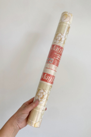 Nieuw vintage behang met bloemen. Retro wall paper, 1 rol