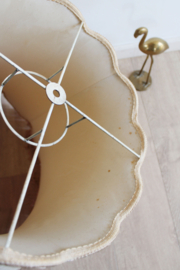 Royale vintage schemerlamp met kap. Retro vloerlamp a la oma.