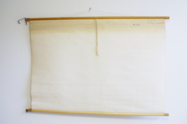 Vintage schoolplaat, anatomie van de mens. Retro poster, huid en de tong.