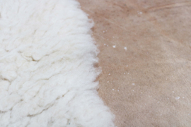 Grote zachte schapenvacht.  Origineel wollen Flat Sheepje :)